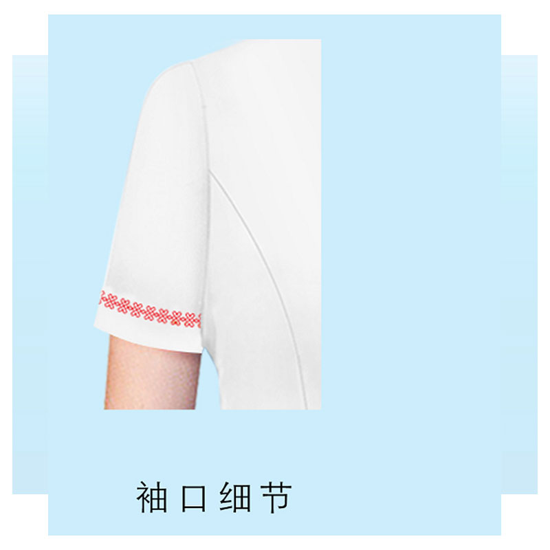 云之润女款短袖衬衣(60%棉,40%涤纶)