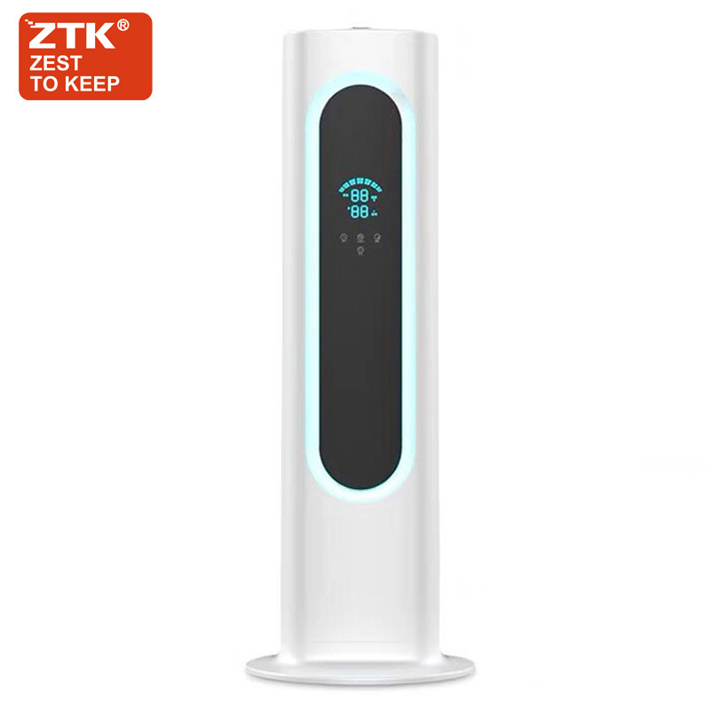 ZTK落地式加湿器家用静音卧室内孕妇婴儿空气净化大雾量大容量喷雾器白色常规款
