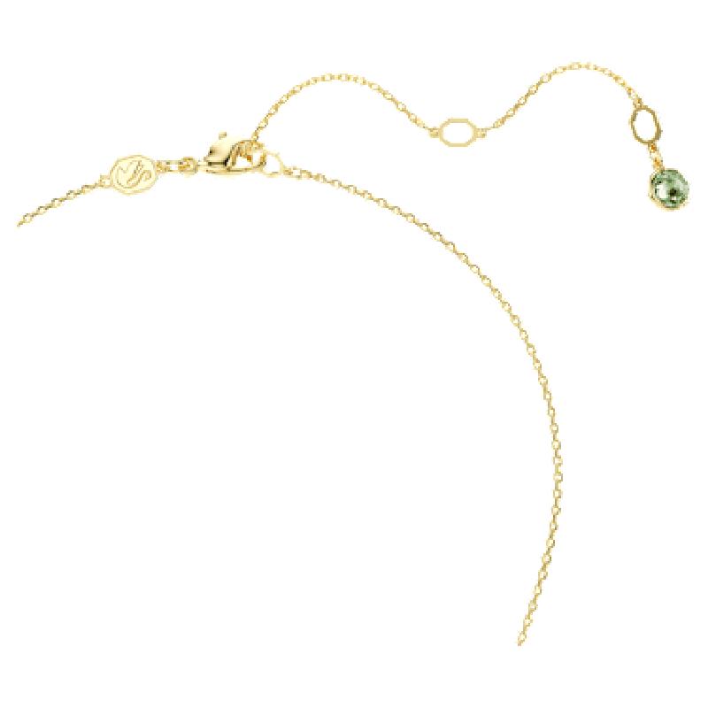 Swarovski女锁骨链多彩可翻转项链金色镀层搭配水晶吊坠 送女友520礼物高清大图