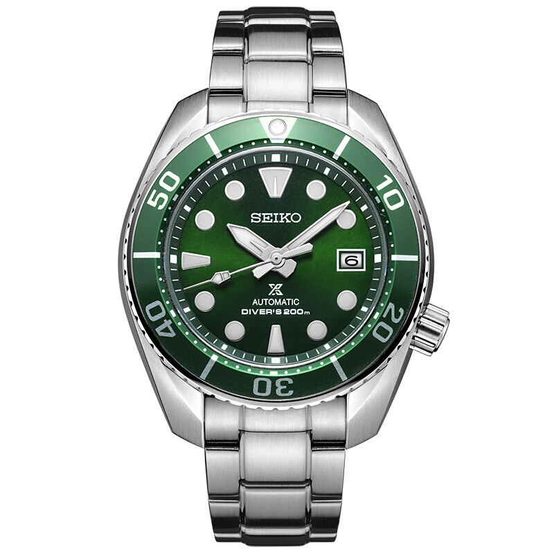 seiko精工6r手表男绿水鬼机械表200m潜水表新款小mm男表spb103j1参数