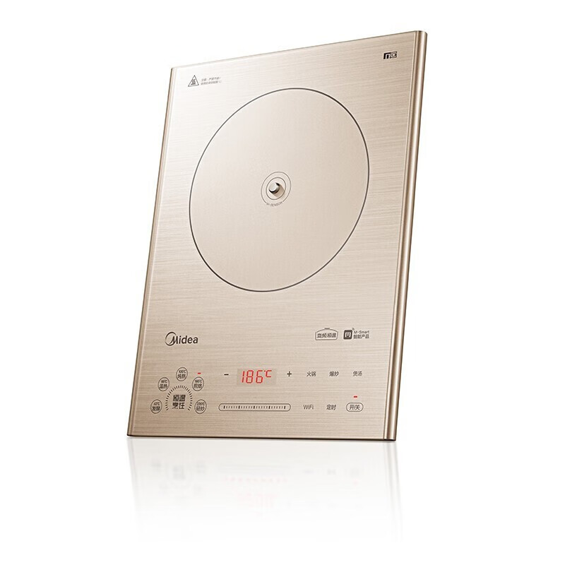 美的(Midea)C22-QH2239 家用电磁炉恒匀火薄机NEG耐磨面板聚能立体测温4D防水智能互联电磁炉高清大图