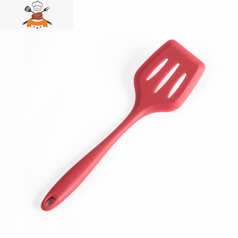 食品级硅胶锅铲不粘锅专用铲家用炒菜硅胶锅铲套装可高温汤勺漏勺 敬平 黑色锅铲