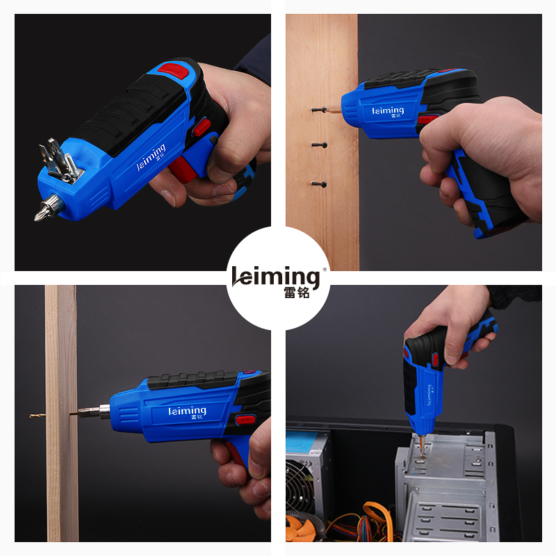雷铭锂电电动螺丝刀充电式充电钻手电钻充电式充电起子机充电批电动