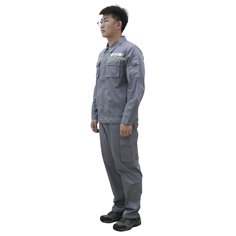 燕舞 YW2019ZYTT5024XJ 防静电工作服 夏季款 155-190 定制商品(计价单位:套) 灰色高清大图