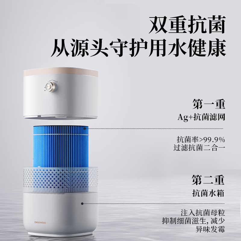 大宇(DAEWOO)无雾加湿器 PH04 白色(单位:台)高清大图