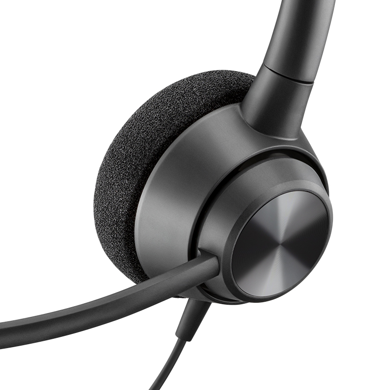 缤特力plantronicsencorepro320qd双耳头戴式呼叫中心话务耳机客服