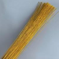 工艺品DIY手工制作铁丝发财树摇钱树铁丝串珠丝网花材料专用1米长 80厘米长金色100根