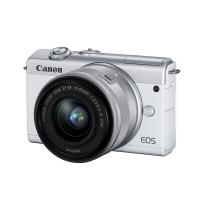 佳能(Canon)EOS M200 微单数码相机 15-45 IS STM单镜头套装 2410万像素 4K拍摄 自拍美颜 Vlog拍摄 白色 礼包版