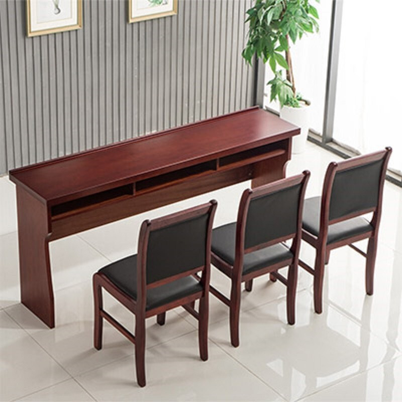 五庭门会议桌条桌大小型会议室会议桌椅组合双人长形培训桌办公条桌