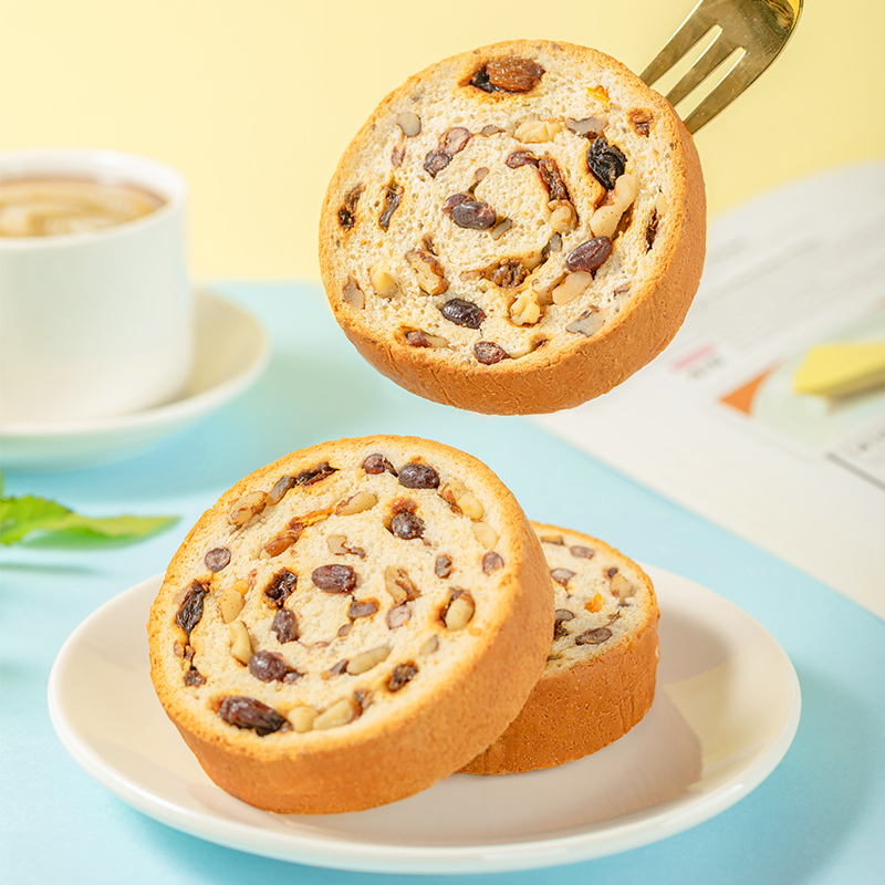 港荣Kong WENG橙皮坚果车轮面包450克箱装健康美味家庭分享高清大图