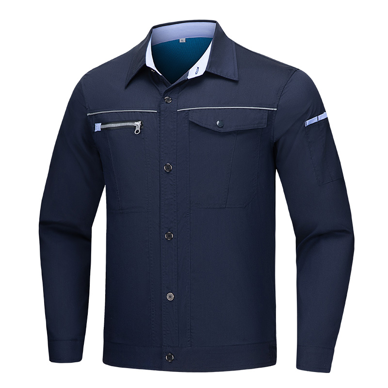 天鸣 竹纤维552#夏季长袖工作服上衣 可定制 160-195 件高清大图
