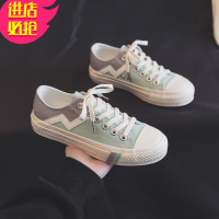 金三志2021夏季小众帆布鞋女2020年新款ulzzang百搭学生休闲鞋子板鞋帆布鞋