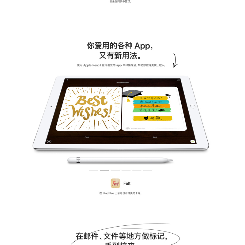 Apple Pencil 手写笔MK0C2CH翻页器 苹果手写笔 ipad手写笔