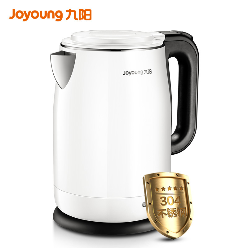 九阳(Joyoung)电水壶K15-F516 无缝内胆 双层保温防烫 304不锈钢 自动断电 1.5L烧水壶电热水壶