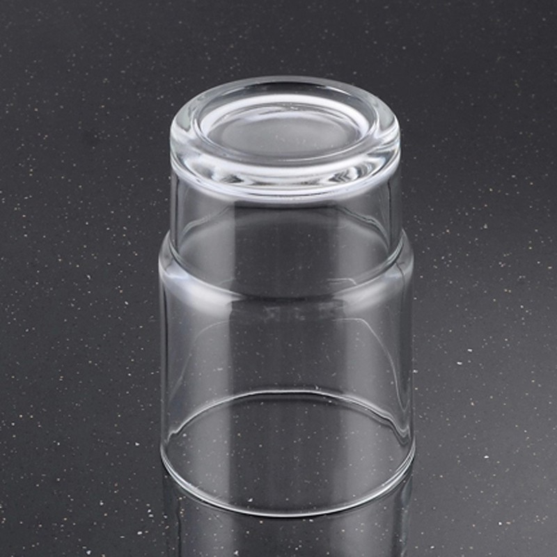 漱口玻璃杯家用情侣杯双杯刷牙杯挂墙式酒店宾馆酒卫生间磨砂水杯 三维工匠 1个透明+1个磨砂杯洗漱杯高清大图