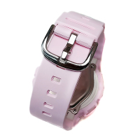 卡西欧(CASIO)手表 BABY-G系列齿轮刻度双显女士时尚手表粉色 BA-110BE-4A