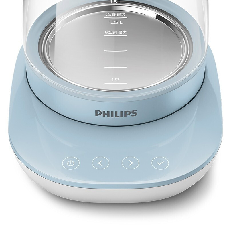 飞利浦(Philips) 养生壶 电水壶玻璃加厚电热水壶 多功能泡花茶壶煮茶器 HD9361/10一体机烧水壶 1.5L