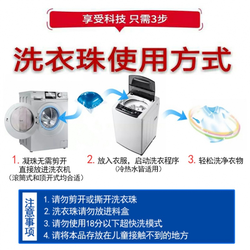 洗衣疑珠胶囊颗粒懒人神器金铂喜凝胶香氛颗粒冼洗衣液