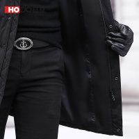 【转】红豆男装 男士羽绒服外套 冬季时尚休闲连帽中长款保暖羽绒服