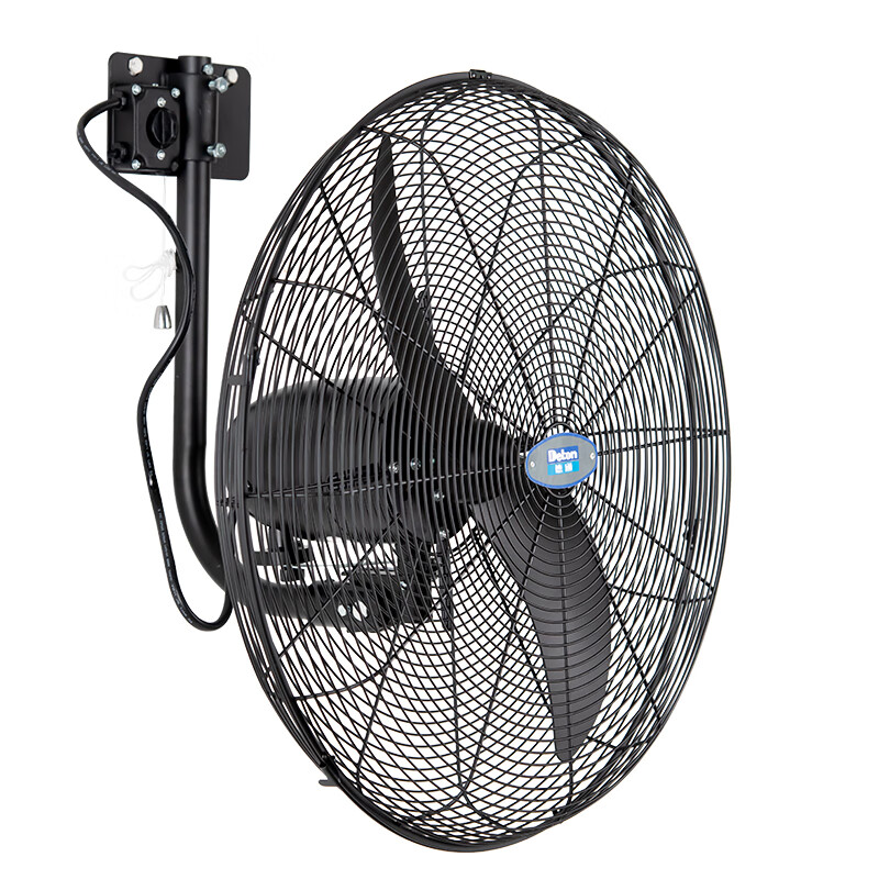 德通(Deton)工业强力风扇220V挂墙式壁挂扇可摇头三档调速工业风扇DF600-TW高清大图