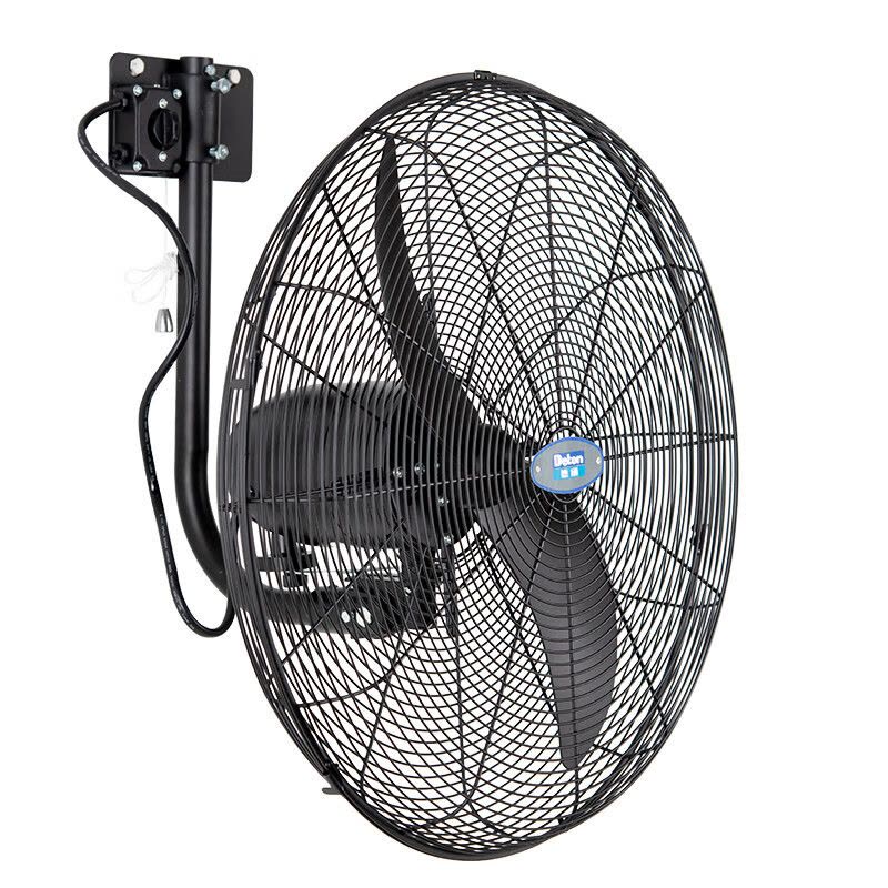 德通(Deton)工业强力风扇220V挂墙式壁挂扇可摇头三档调速工业风扇DF600-TW图片