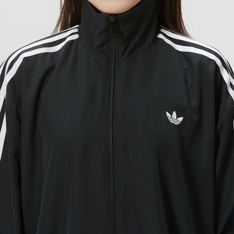 阿迪达斯(adidas)三叶草女装新款美式复古梭织夹克宽松休闲运动外套KD2894 ZP高清大图