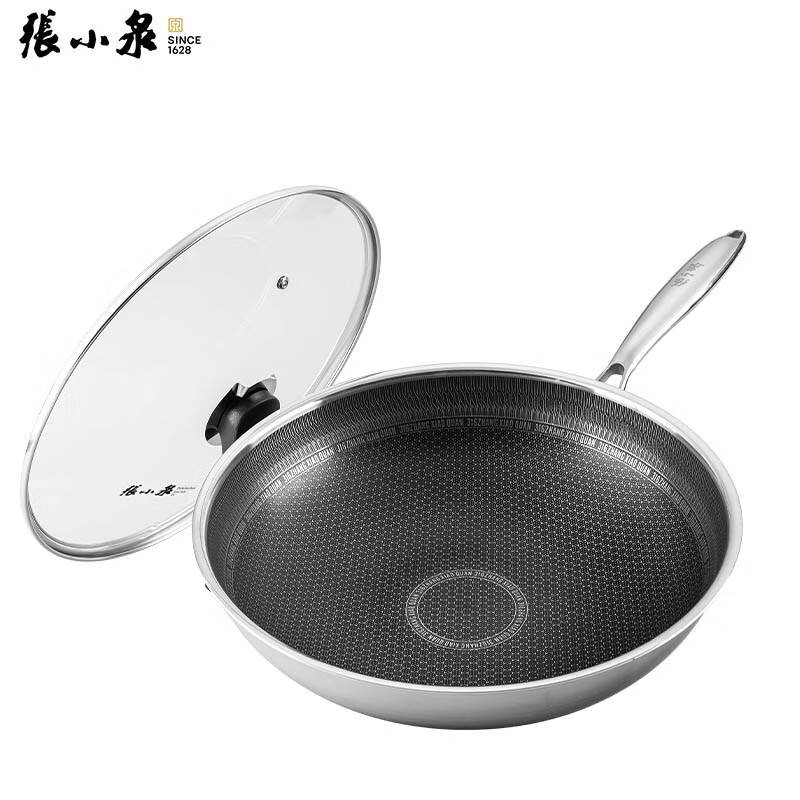 张小泉小康之家不粘炒锅C30630100 32cm高清大图