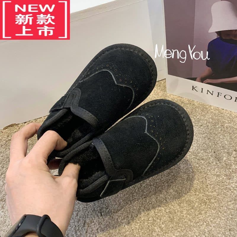 可莉允儿童雪地靴女2022冬季新款加绒男童靴子宝宝棉靴冬靴加厚女童棉鞋图片