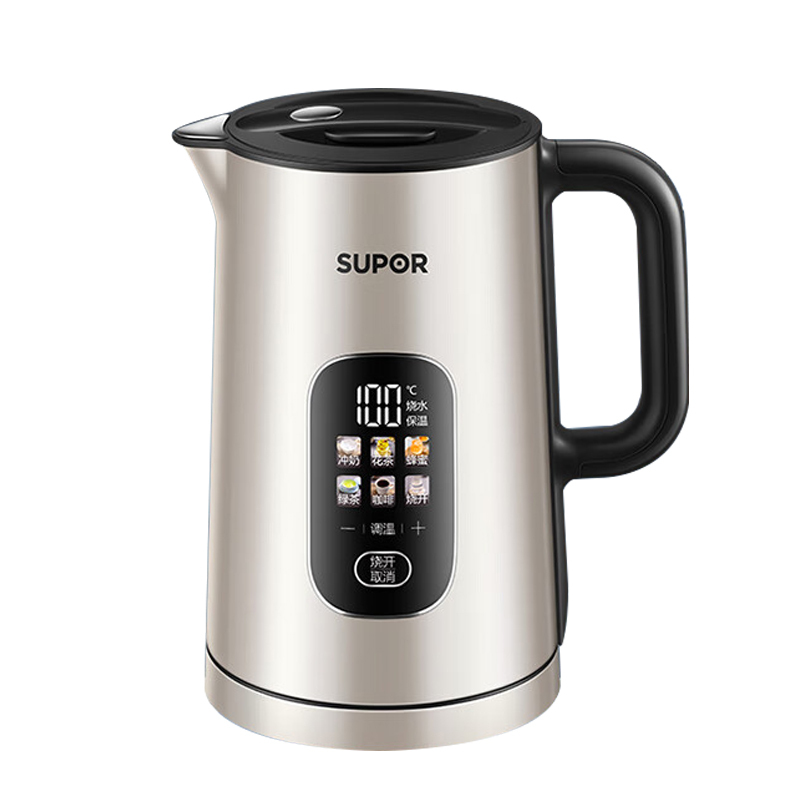 苏泊尔(SUPOR) SW-15S02FQ 倾倒防烫伤电水壶 1.5L(单位:台)