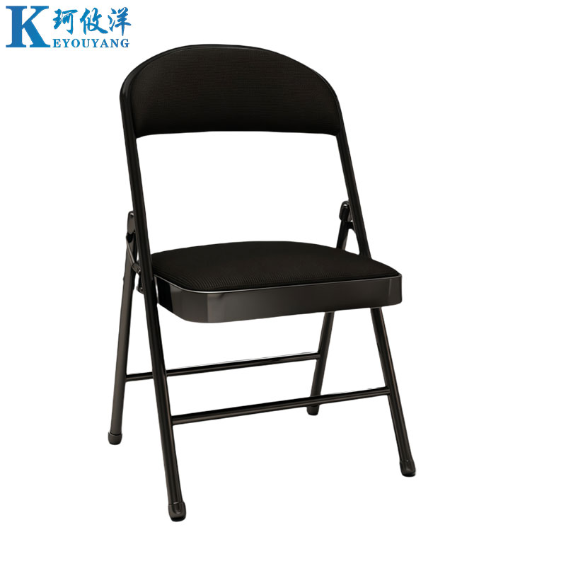 珂攸洋学习椅布面全黑色450*460*790mm把高清大图