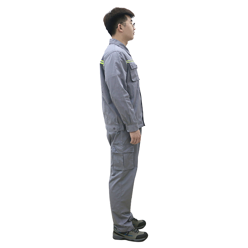 燕舞 YW2019ZYTT5024XJ 防静电工作服 夏季款 155-190 定制商品(计价单位:套) 灰色高清大图