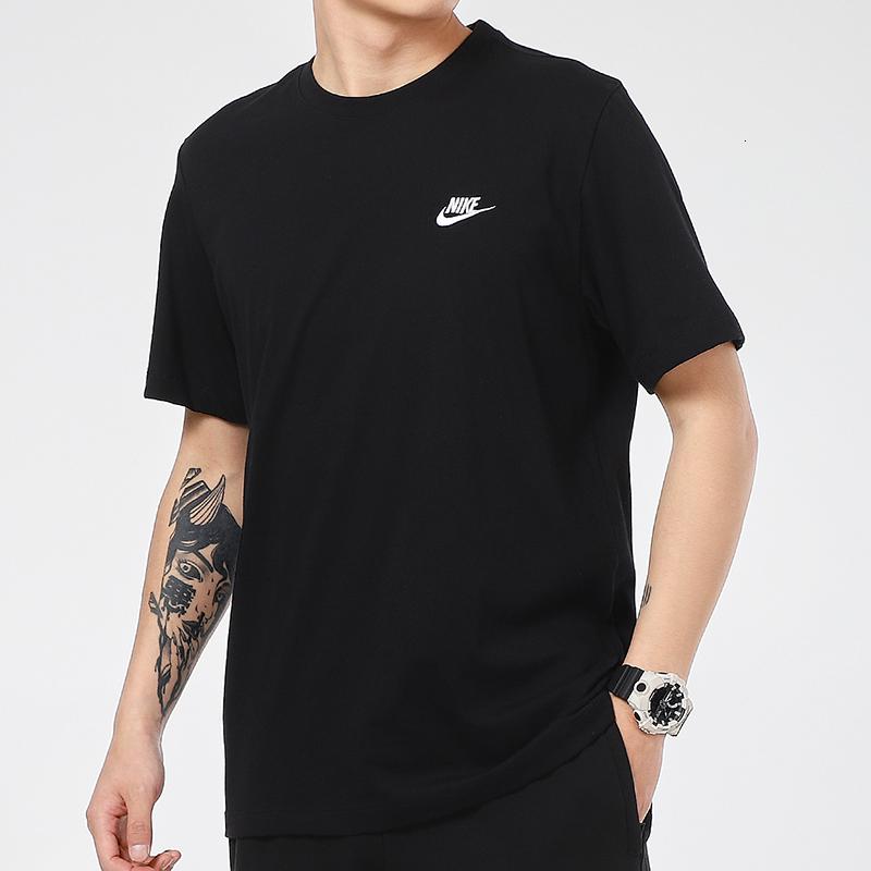 NIKE耐克短袖男装2021夏季新款运动T恤黑色半袖体恤衫AR4999-013