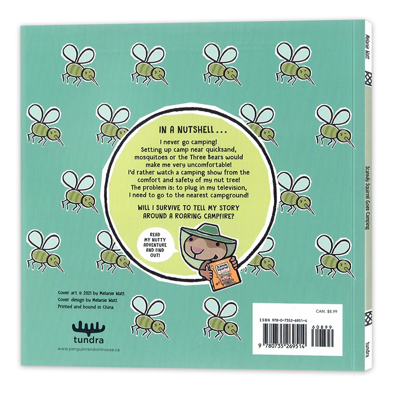 [正版]松鼠斯卡迪的露营记英文原版绘本 Melanie Watt Scaredy Squirrel Goes Camp高清大图