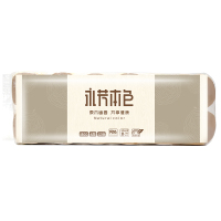 顺清柔 卷纸 本色纸4层有芯1*12卷/提1800g卫生纸纸巾