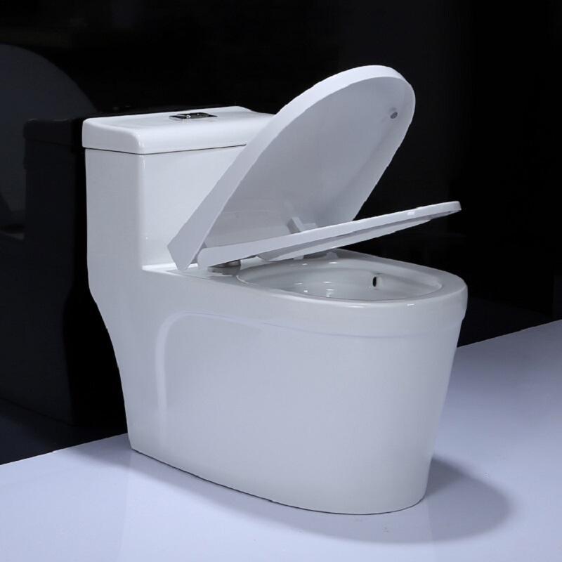 抽水马桶家用防臭卫浴坐厕卫生间普通喷射虹吸式座坐便器壹德壹