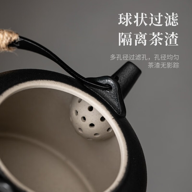 苏氏陶瓷(SUSHI CERAMICS) J0486 远山提梁壶 350ml (单位:盒)高清大图