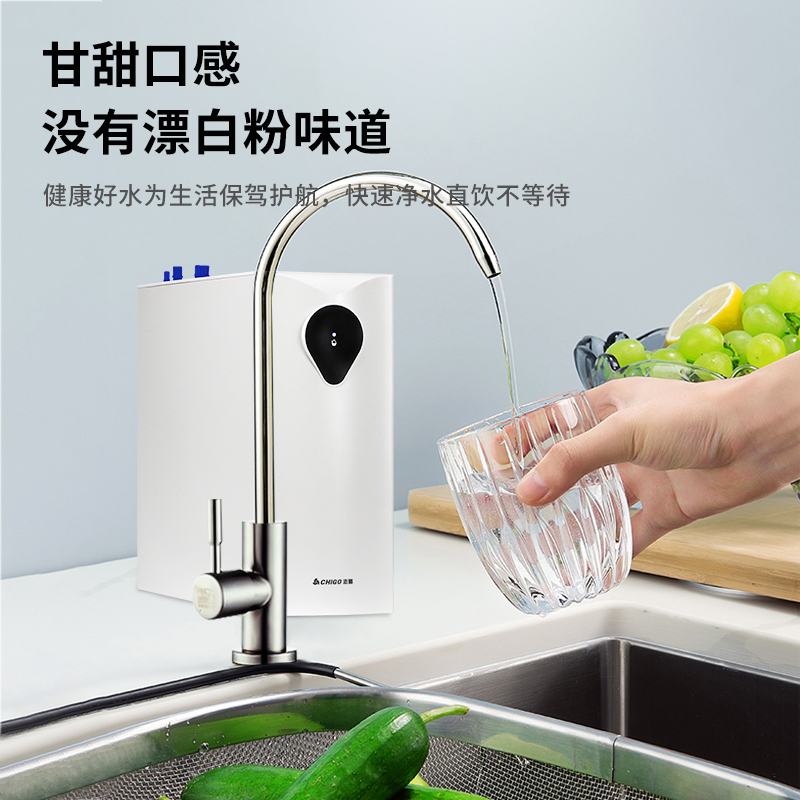 志高（CHIGO）净水器家用直饮厨下式RO反渗透过自来水净水机低废水纯水机W9-9