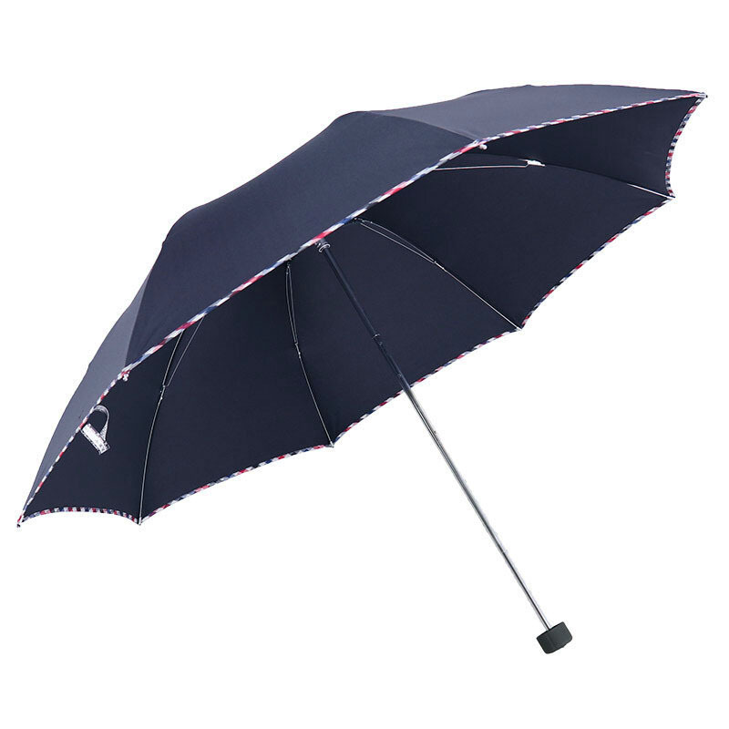 天堂 3311E碰击布晴雨三折伞 DX0027 晴雨两用伞 （把）