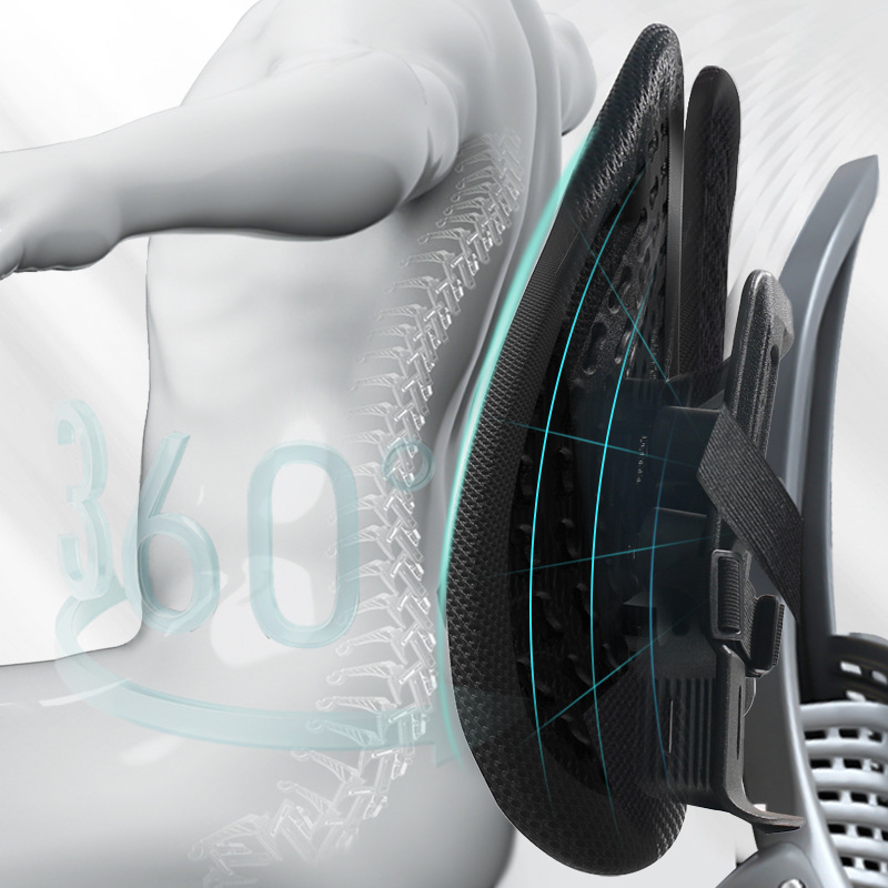 东纺拾光 DF5001 人体工程学气囊腰垫黑色 1个高清大图