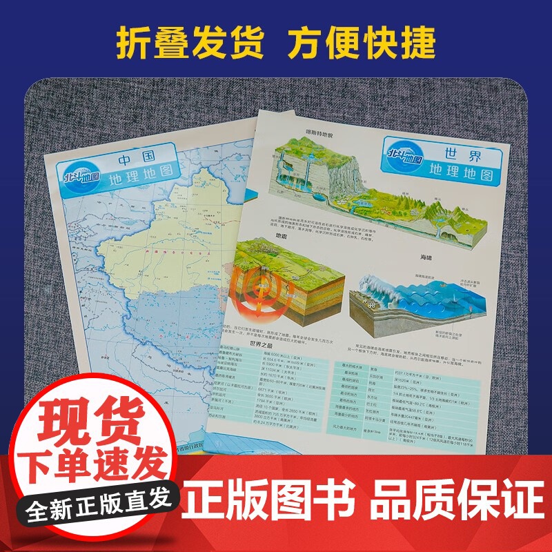藏在地图里的高分 学生地理地图 中国 北斗 著 旅游 地图高清大图