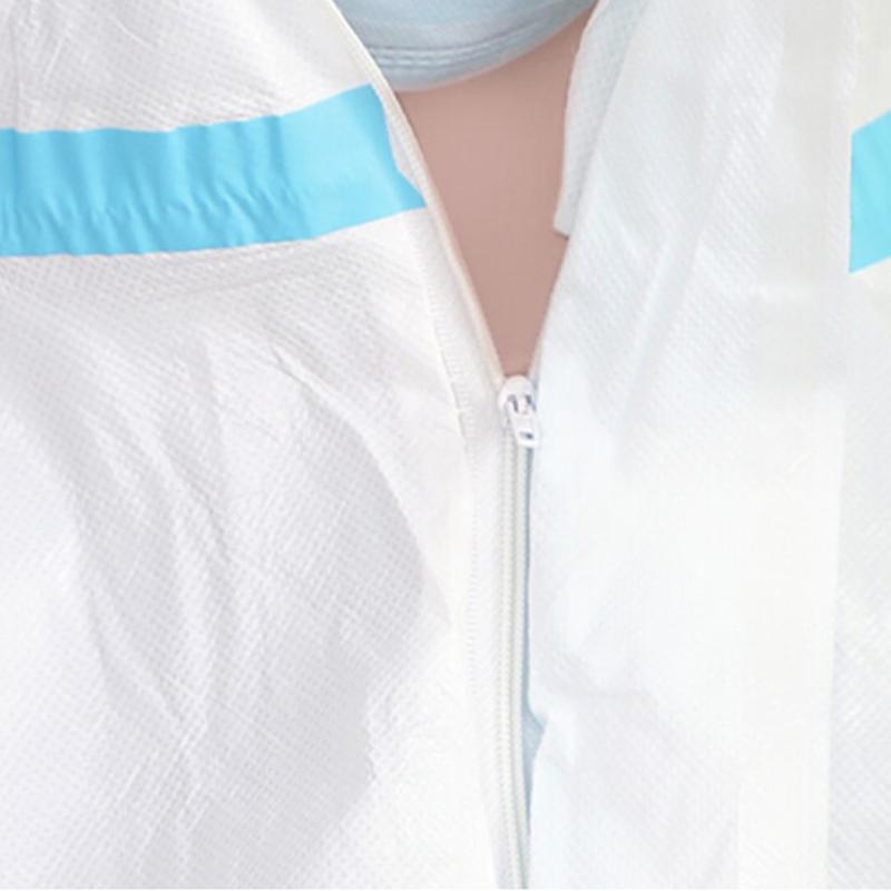 海氏海诺一次性防护服透气男女隔离服隔离衣无纺布连体式套装无菌级不