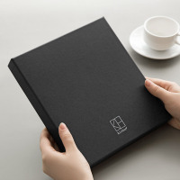 kinbor商务文具套装DTB2010 手账本礼盒文具套装手帐本(A5笔记本子/文具袋/钢笔/6只墨囊)黑骑士