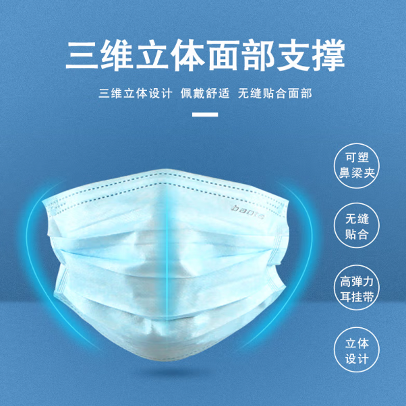 医用外科口罩 50只(1盒 独立包装)