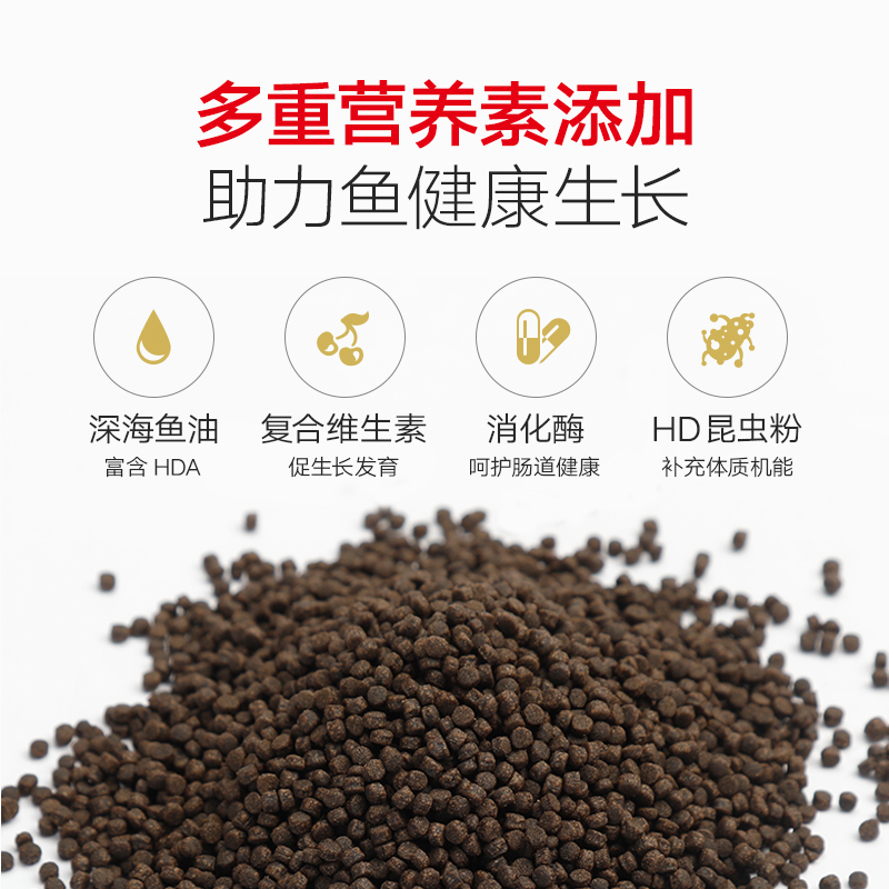 三湖慈鲷鱼专用鱼食高蛋白鱼饲料沉料小颗粒沉底下沉型鱼粮高清大图
