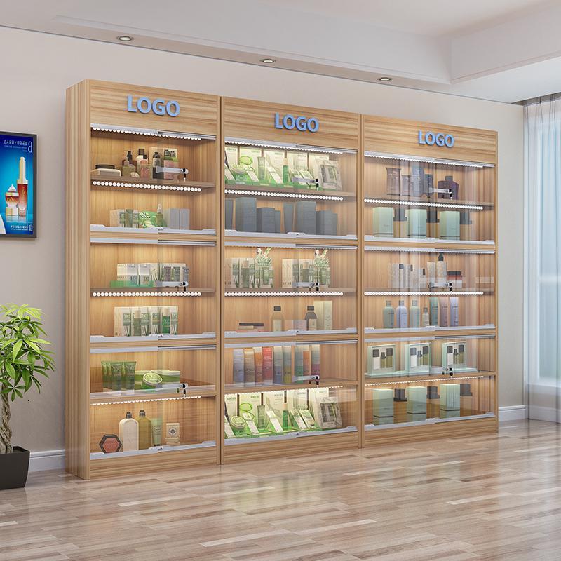 展示柜玻璃礼品柜商用柜子闪电客手办展柜置物架化妆品院母婴店