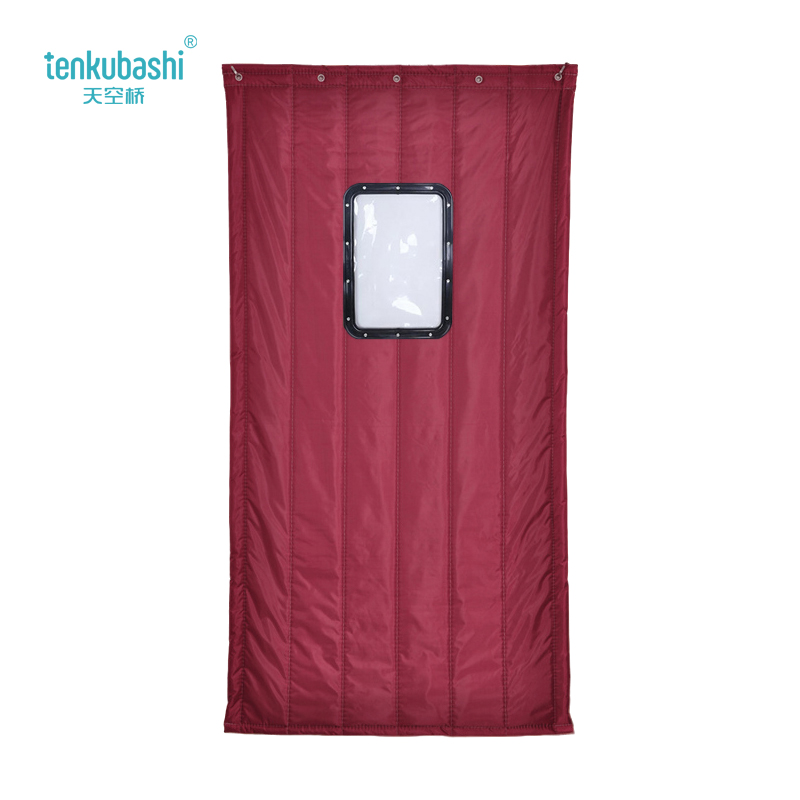 天空桥 棉门帘 MML-151酒红色40*60cm二层棉 平方米高清大图