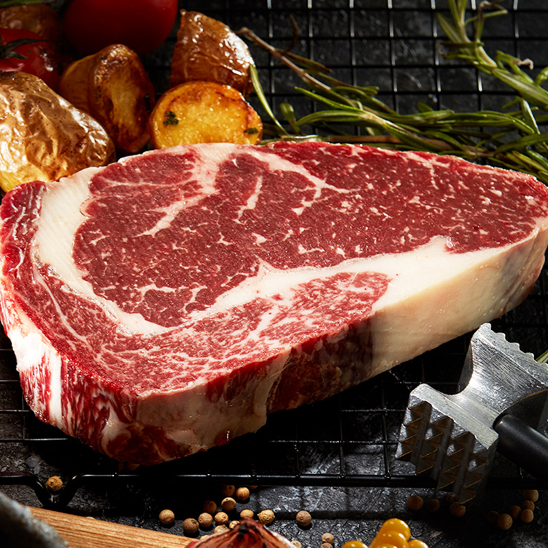 潮香村 薄盐静腌眼肉牛排183g 含酱料包33g