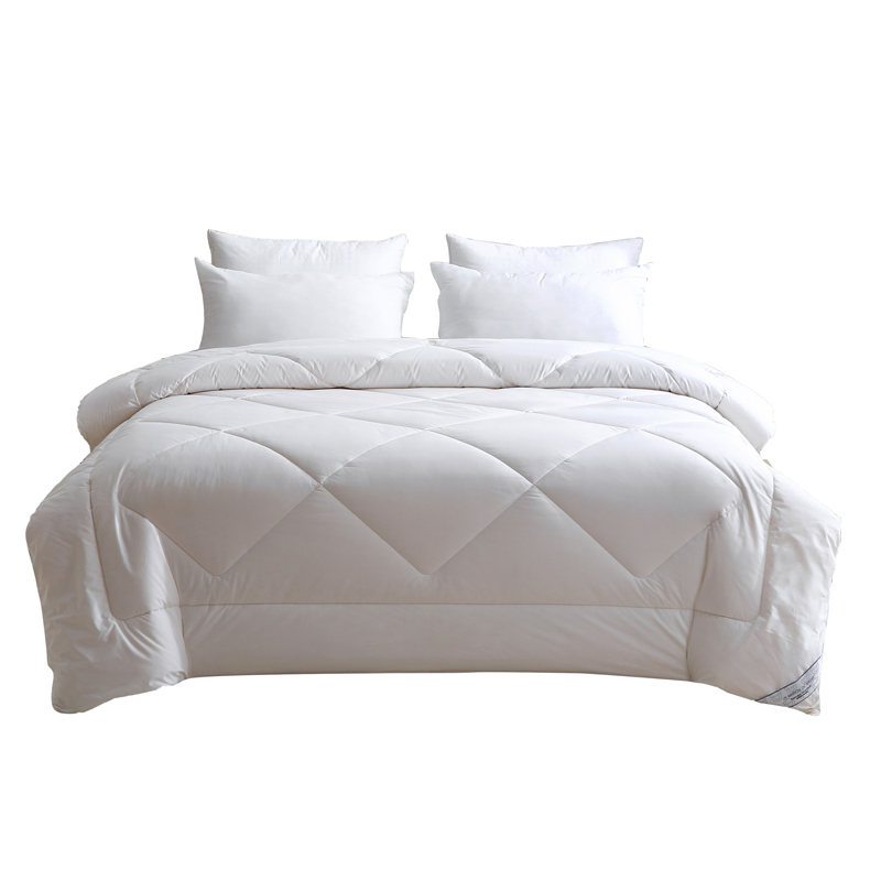 LA MAISON DE SASHA 澳洲进口羊毛被 A类标准 抗菌防螨 全棉亲肤 加厚保暖冬被 白色 200cm*230cm