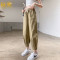 秋壳裤子女高腰宽松百搭显瘦松紧腰哈伦裤夏季新款时尚休闲萝卜裤