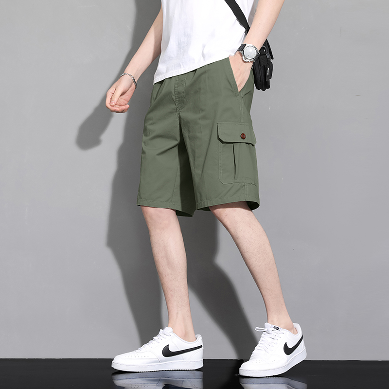 渔人船长夏季男士工装五分裤轻薄透气休闲运动短裤跑步裤中裤